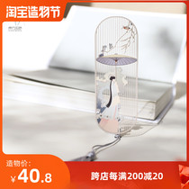 Oriental Secret language Kunqu Museum Hollow tassel Exquisite metal bookmark National style Ancient style creative cultural gift