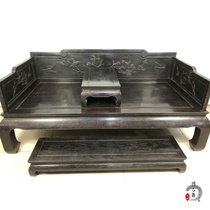 Folk collection of old wood carving old leaflet red sandalwood beaming Rohan bed