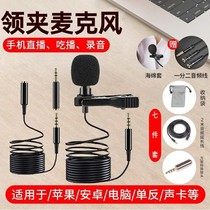 The new collar microphone professional camera microphone microphone audio-review recording mobile phone live broadcast of the bee cover