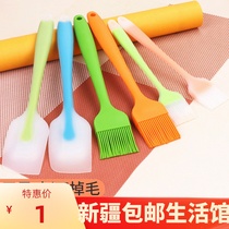 Xinjiang small oil brush spatula scraper brush oil brush silicone brush high temperature resistant silicone shovel barbecue oil brush