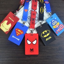 Boys primary school card bag hanging neck induction childrens kindergarten campus mobile phone case card set campus card mini