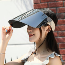 Anti-UV sun hat sunhat ladies cover sunscreen South Korean version summer bicycling lenses big along hat summer