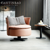 Modern light and luxurious single sofa Leisure chair Living room ins small family Type bedroom Balcony Willing-style Extremely Simple Tiger Chair