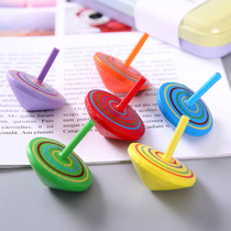 Small gyro toy hand twist childrens creative small gift wholesale wooden hand turn decompression adult decompression nostalgic toy