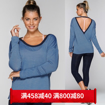 Lorna Jane beautiful back quick-dry round neck sports long sleeve Dont Look Back L Slv Top