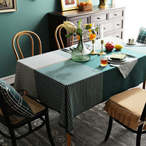 Nordic tablecloth High sense regular rectangular table tablecloth ins style household coffee table fabric light luxury Net Red simple