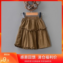 Thanksgiving feedback●Small and medium childrens clothing LNT0B0001 Fungus piping girls skirt Summer