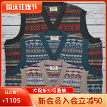 New for men and women British William Lockie Fair Island vest Loro Pian wool products