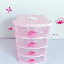 Western style finishing box Cartoon little girl super fairy storage box Hair rope portable drawer hair band Hair accessories rubber band tableware