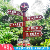 Guide sign Outdoor vertical guide sign Scenic diversion sign Park road sign Custom real estate community guide sign