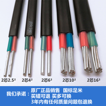 2 546 double core wire sheath line into the household 16GB cable aluminum wire 2 strands aluminum core 10 square wire