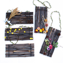 Forest department kindergarten ring material Branch simulation leaves Natural pine cones flowers hemp rope silk flowers DIY set