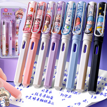 Hot erasable pen for elementary school students with three-four fifth-grade thermosensitive replaceable ink cyst crystal blue black Morally easy to wipe positive posture pen boy girl girls special practice note pen for girl child
