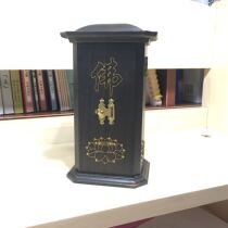 Redwood Buddhist niche chicken wing wood portable small Buddhist niche chanting box dedicated to woodcarving Buddha statue Guanyin Bodhisattva