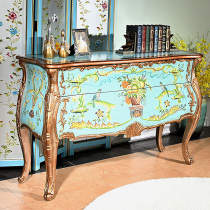 American Countryside Color Painting Hyun Guan Cabinet Entrance Door Entry Storage Cabinet Door Hall Cabinet Small Outdoor Living-room Decorated Side Cabinet