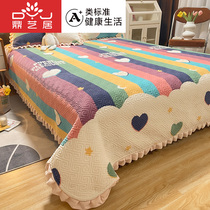 Thickened Milk Suede Bed Linen Single Piece Winter Clip Cotton Double Face Suede Student Dorm Single Quilt Single Crystal Suede Three-piece Set