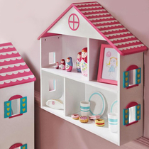 Childrens wall rack hanging wall bookshelf small home bedroom simple student Wall toy storage display cabinet