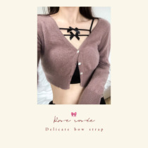 Rose Rosée Gentleness 100 Hitchhiking Butterfly Knot Harness Short outside wearing detachable chest cushion