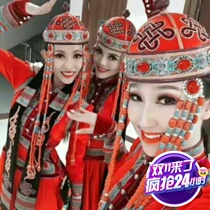 Mongolian Dance Performance Stage Performance Classical Folk Dance Mongolian Dance Top Bowl Dance Costumes Dress Set