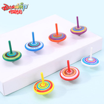 Childrens luminous gyro toy set kindergarten outdoor indoor toys manual rotation baby birthday gift