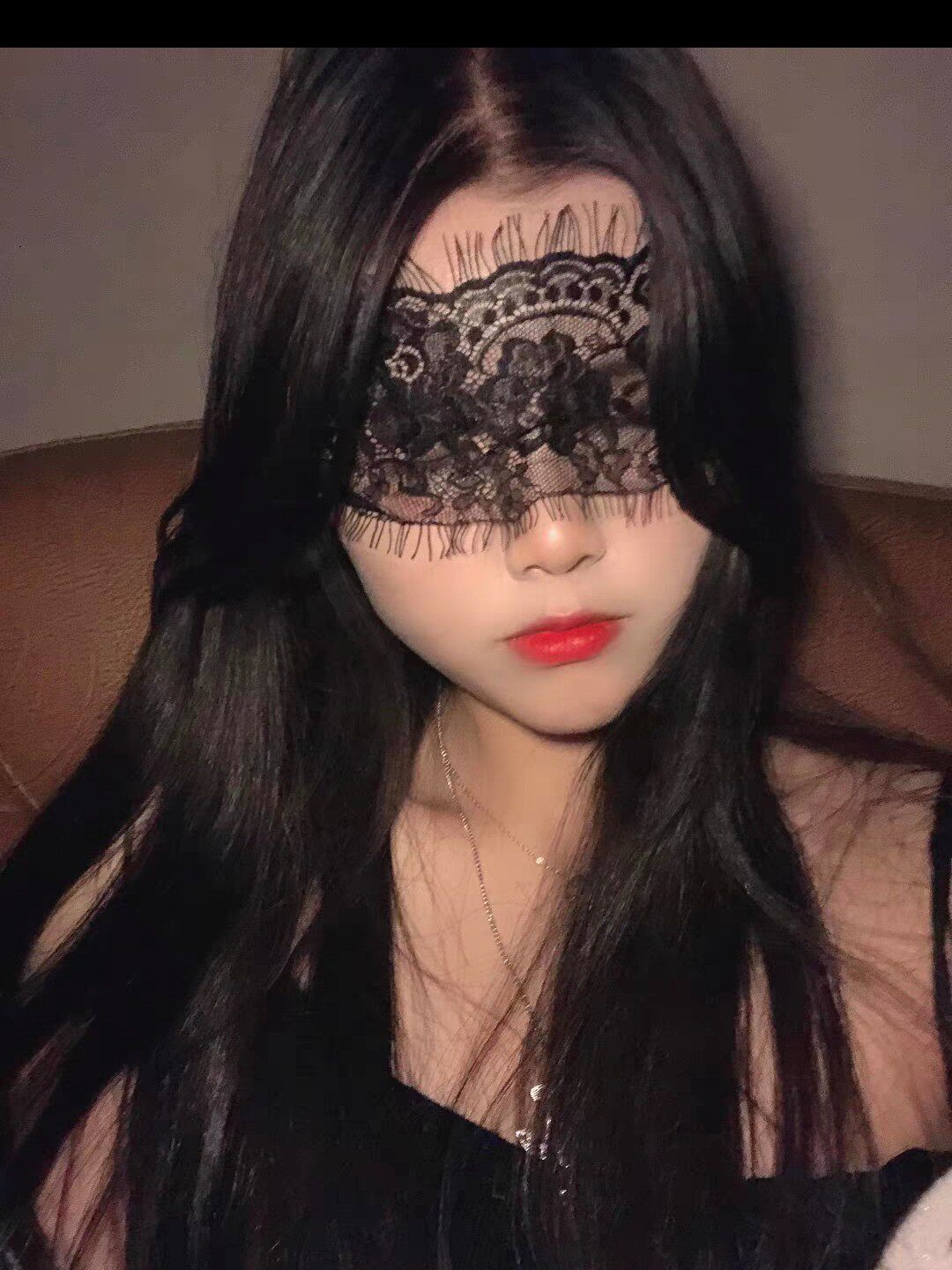 小猫独家眼罩拍照利器黑色蕾丝眼罩秘书play诱惑性感镂空百搭眼罩