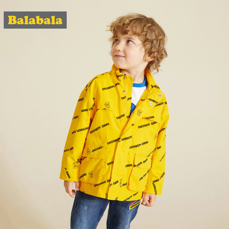 Bala Bala childrens jacket Boy spring childrens fashion frock jacket Casual foreign style top