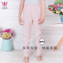 Head girl autumn and winter warm underwear Childrens leggings Cashmere wool Childrens warm pants Girls  warm autumn pants