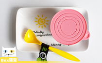 Dog and cat canned silicone lid Pet food sealed fresh-keeping round lid cup lid digging canned spoon