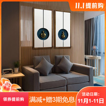 New Chinese porch decorative painting hanging decoration Zen sofa background wall modern Chinese style living room bedroom dining room hanging painting
