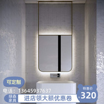 Rectangular bathroom Bathroom mirror Hanging mirror Hanging mirror Hanging decorative mirror Hotel partition mirror Inn mirror