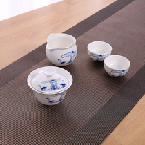 Home Dining Pad Insulation Mat Au Style Anti-Burn Waterproof Washable Rectangular Woven Western Dining Mat Table Mat Tea Residue Strainer