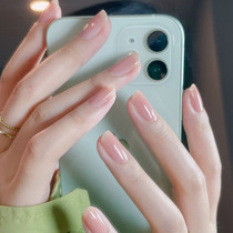 Nude-colored nail polish women can tear-free baking lasting quick-drying 2022 new transparent jelly naked white summer feet