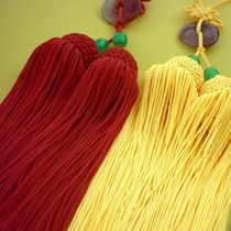 Red and yellow specifications Taiji sword ear competition Jade Pei Mulan sword hanging beard Ice Silk does not return silk treasure sword accessories