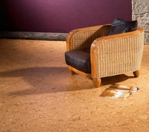 Tail single cork floor Portugal imported childrens room Elderly room Geothermal floor heating primary color big flower classic