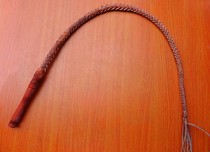 Horse whip special fine red 90 100 cm equestrian whip Training whip Dog training whip Self-defense whip wooden handle