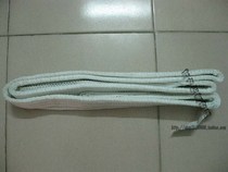 Ultra-thick white flat double buckle sling mold lifting belt 6 tons 1-10m lifting double ring lifting belt