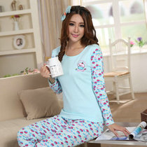 Italian Ladies cotton long johns thermal underwear suit student cute cartoon basic thin section