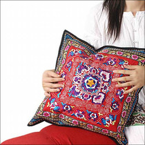 Yunnan new Bai nationality embroidered cushion back cover car chair cushion seat cushion buttock Inn pillow cover
