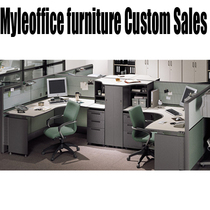 Shanghai office furniture 2 people combined work position screen partition desk custom card position door-to-door measurement