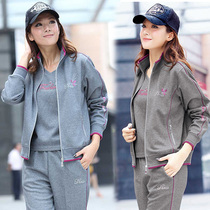 Clearance sale of goods Zobang Road pure cotton three-piece sports suit sportswear middle-aged mother outfit plus 89291