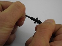 Chassis fan rubber nails flexible damping nails Rubber nails for fan damping 1 set of 4 black