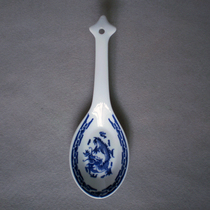 Jingdezhen Qingflower Ceramic Large Rice Spoon Home Spoon Porcelain Dragon Soup Spoon Small Porcelain Spoon Soup Spoon