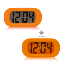 High-quality silicone large screen LCD alarm clock anti-vibration electronic clock large digital display alarm clock