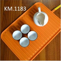 Japanese silicone tea cup mat placemats insulation mat large padded table mat drain mat anti-scalding handle pot mat non-slip mat