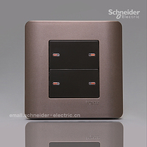 Schneider Chwins E8000 16A 250V Four-League Single Control Switch (Gtune brown)