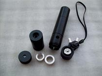 Straight tube flat head focusing hard oxide black made of red green blue purple and blue starry 302 303 laser shell