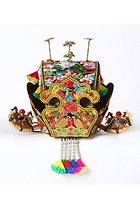 Korean imported traditional ethnic womens wedding dress Bride Hanbok with headdress corolla random hair