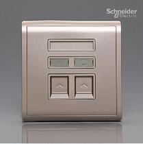 Schneider Champagne Golden Fengshang series indulge Golden phone computer socket E8232TDRJS_5_WG