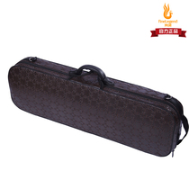 High-grade waterproof violin box leather box wooden splint square box with lid cloth humidity meter shoulder strap
