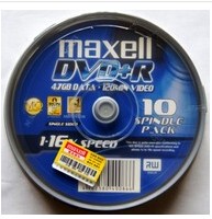 10 pieces of packaging produced by Maxell Maxell Wansheng DVD R Blank Burn Discs